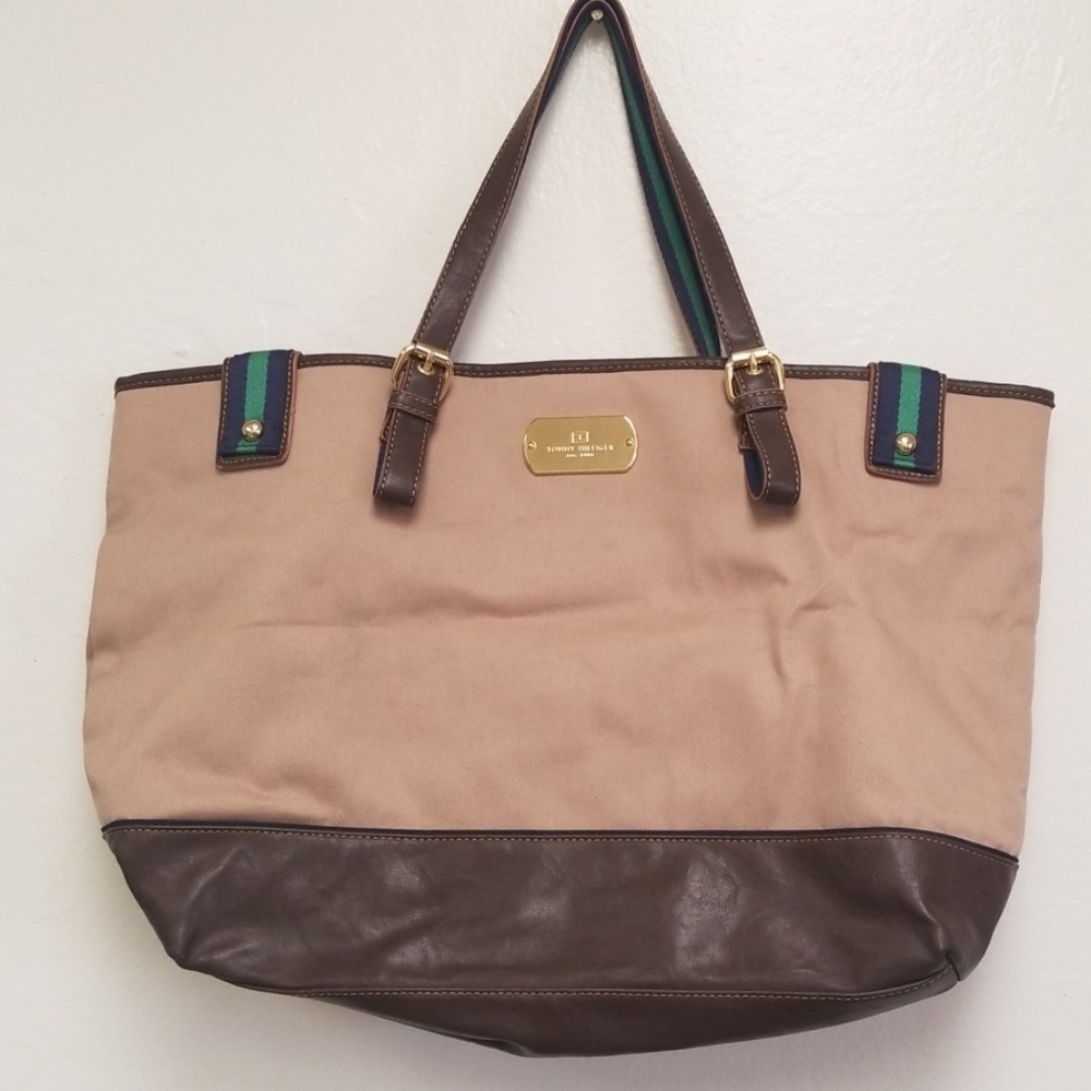 Tommy Hilfiger Tate Handbag XL Canvas Leather
